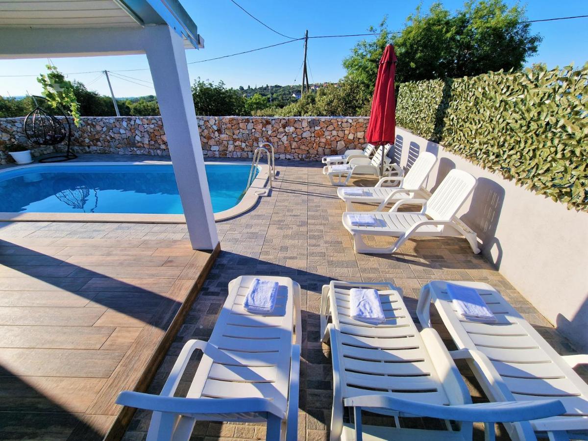 Anas Lagoon Holiday House With Pool At Azure Beach Drvenik Mali Extérieur photo
