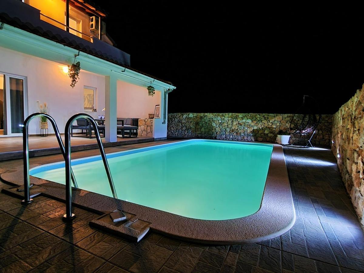 Anas Lagoon Holiday House With Pool At Azure Beach Drvenik Mali Extérieur photo