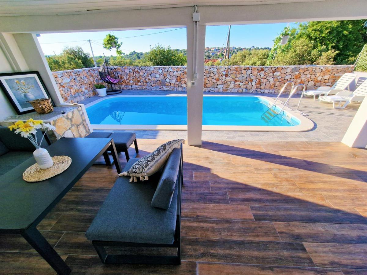 Anas Lagoon Holiday House With Pool At Azure Beach Drvenik Mali Extérieur photo