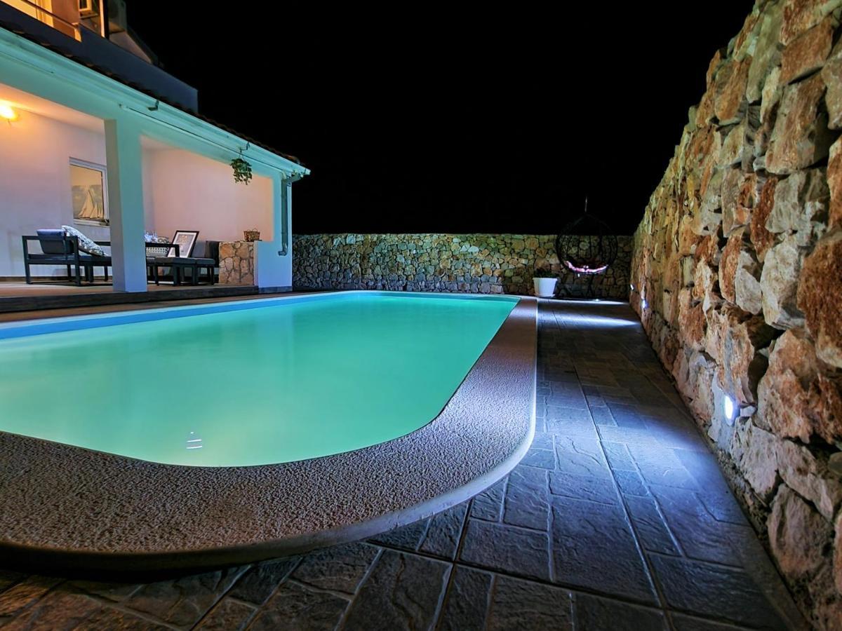 Anas Lagoon Holiday House With Pool At Azure Beach Drvenik Mali Extérieur photo